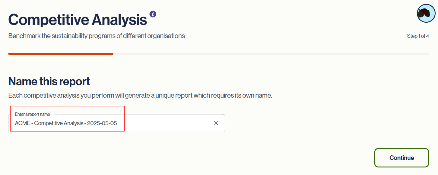 Muuvment IQ interface: Input unique report name